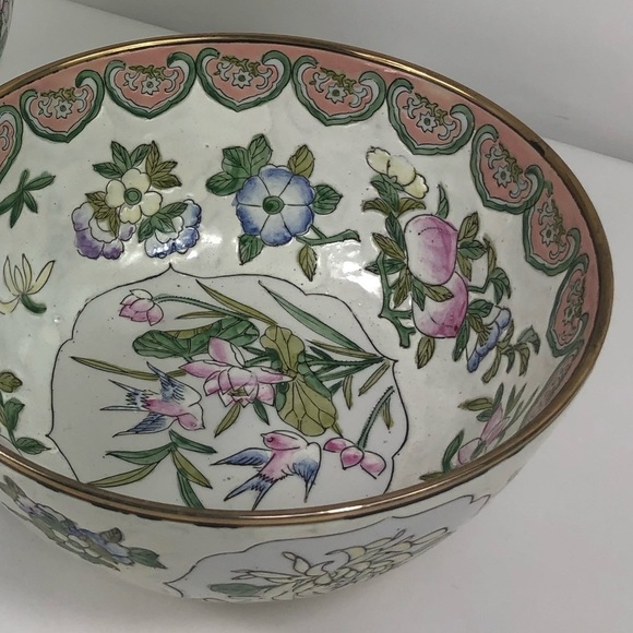 ANTIQUE Tung Chih Tongzhi Porcelain Bowl Macau - Picture 8 of 11